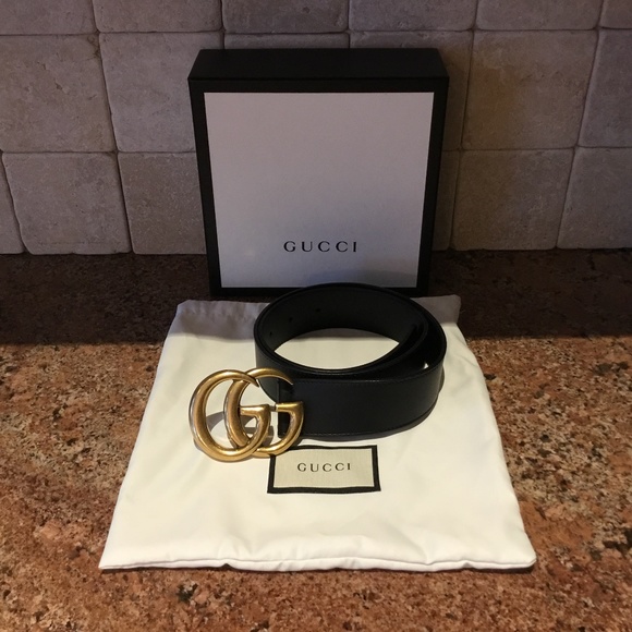 AUTHENTIC LEATHER GUCCI BELT - Picture 1 of 3